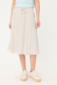 Twill A-Line Skirt