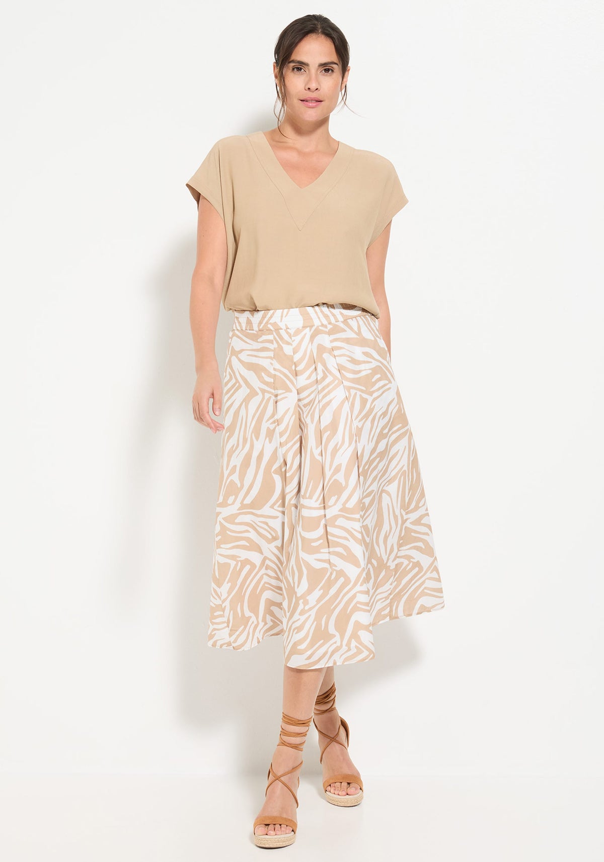 Neo Zebra A-Line Skirt