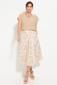 Neo Zebra A-Line Skirt