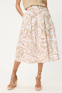 Neo Zebra A-Line Skirt