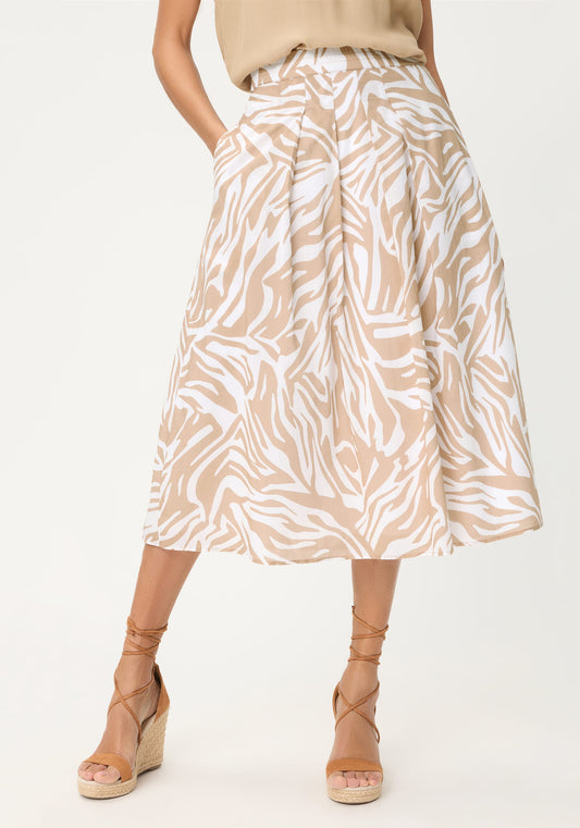 Neo Zebra A-Line Skirt