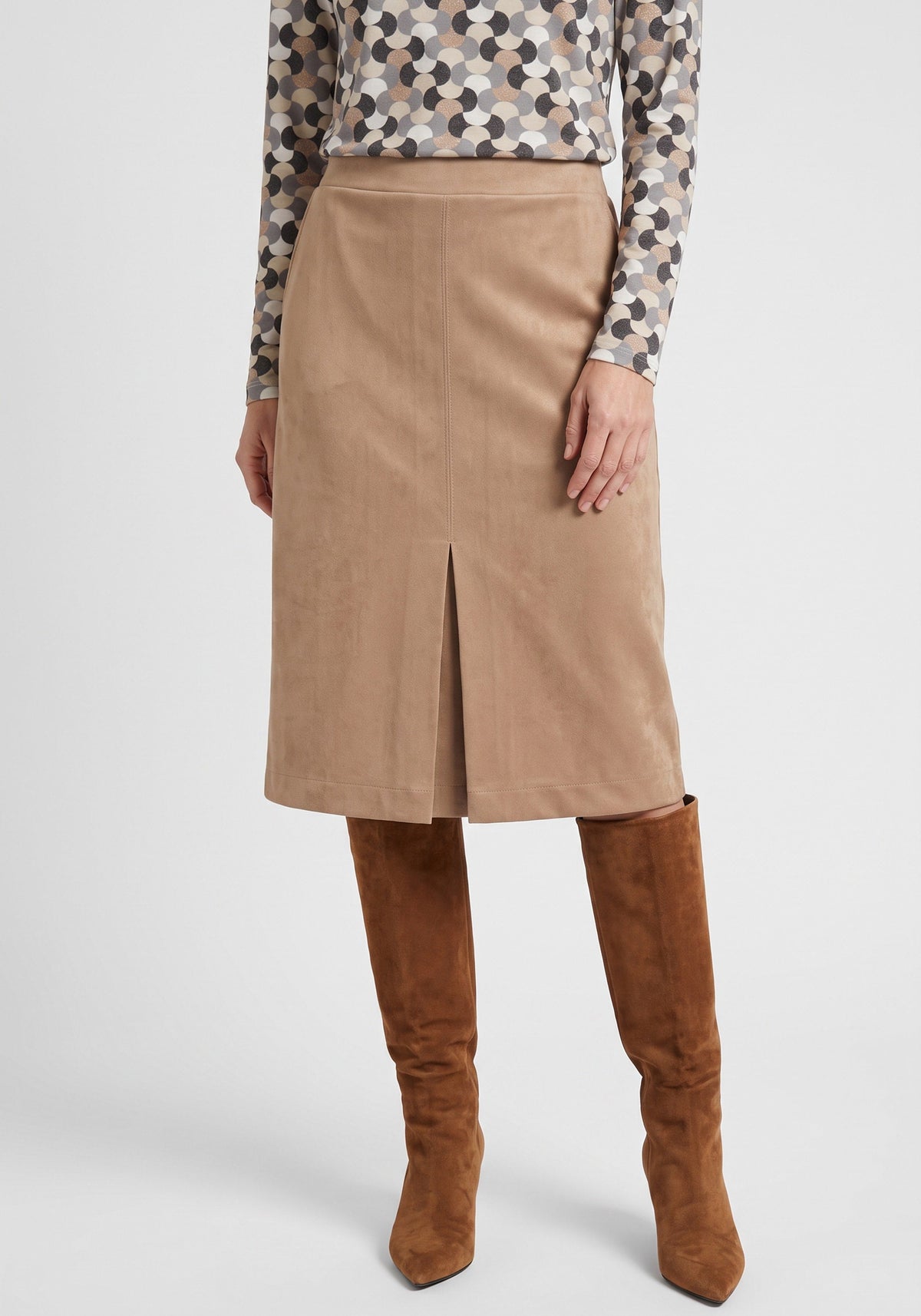 Faux Suede Skirt