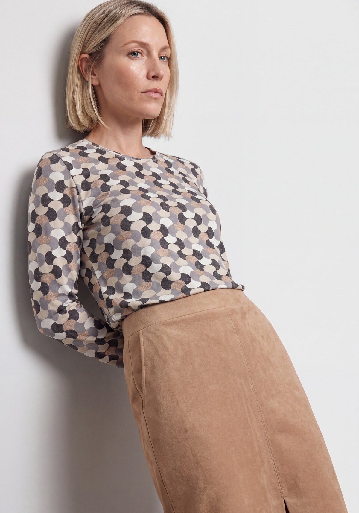Faux Suede Skirt