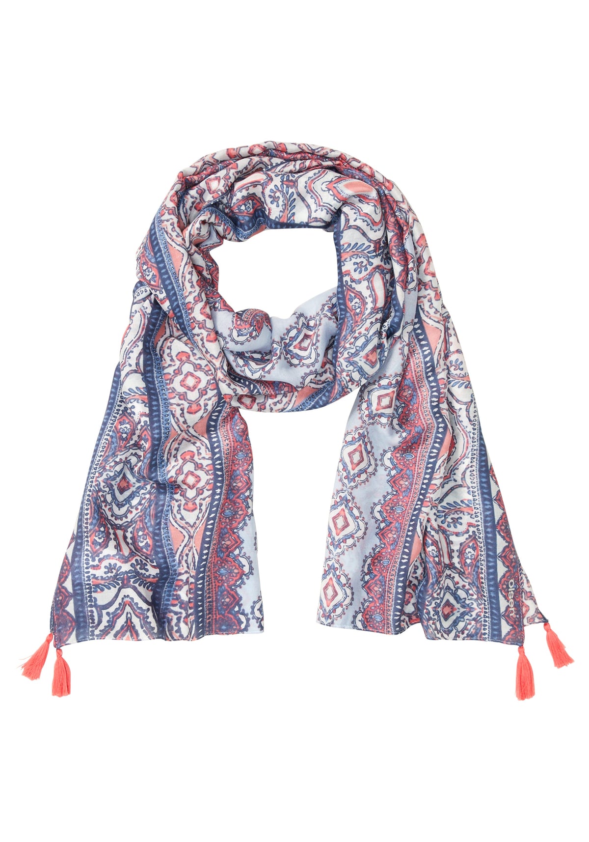 Écharpe à glands imprimée sur l'agrile du frêne