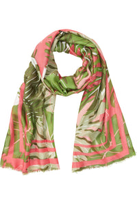 Jungle Leaf Print Scarf