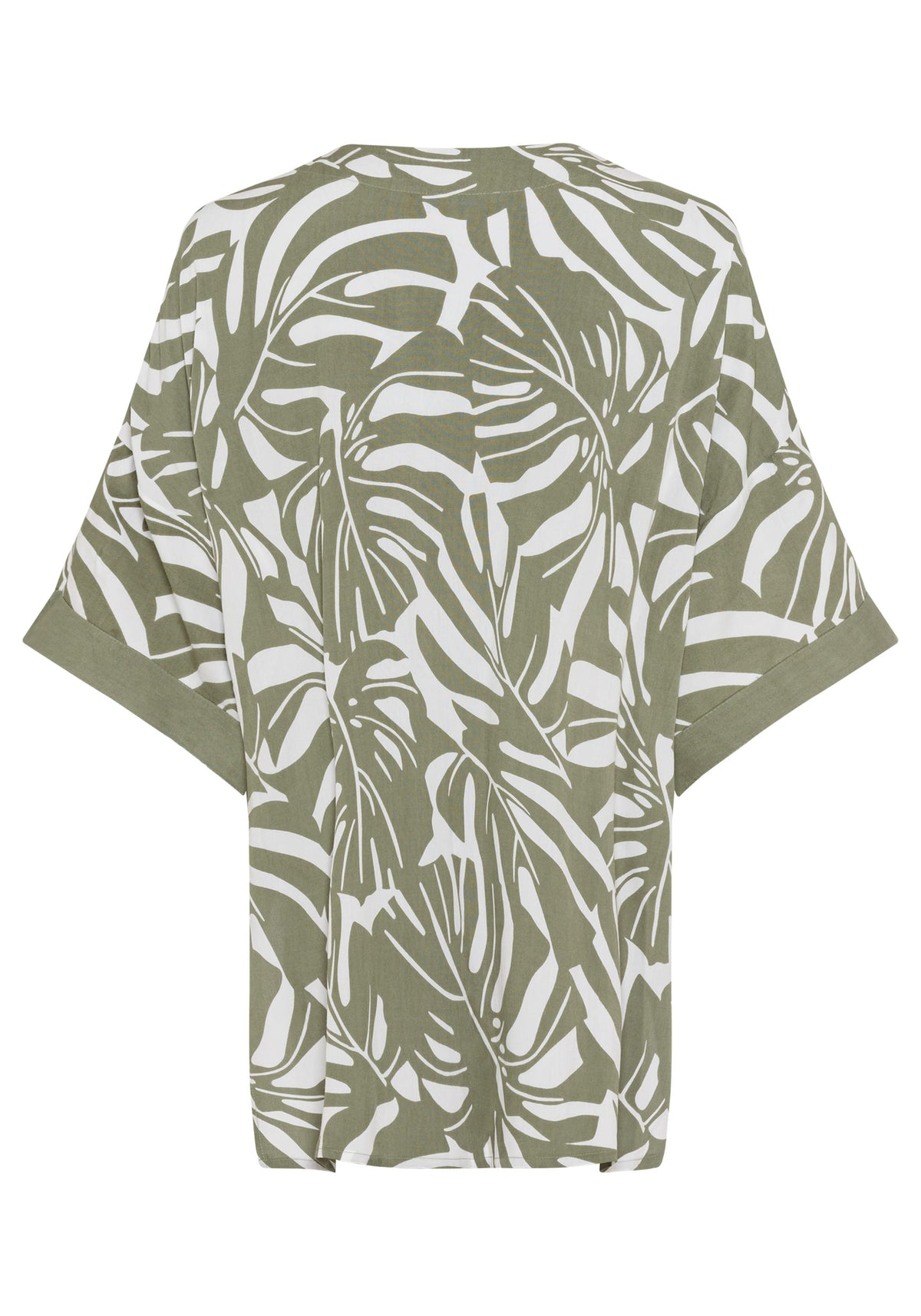 Leaf Print Lightweight Kimono