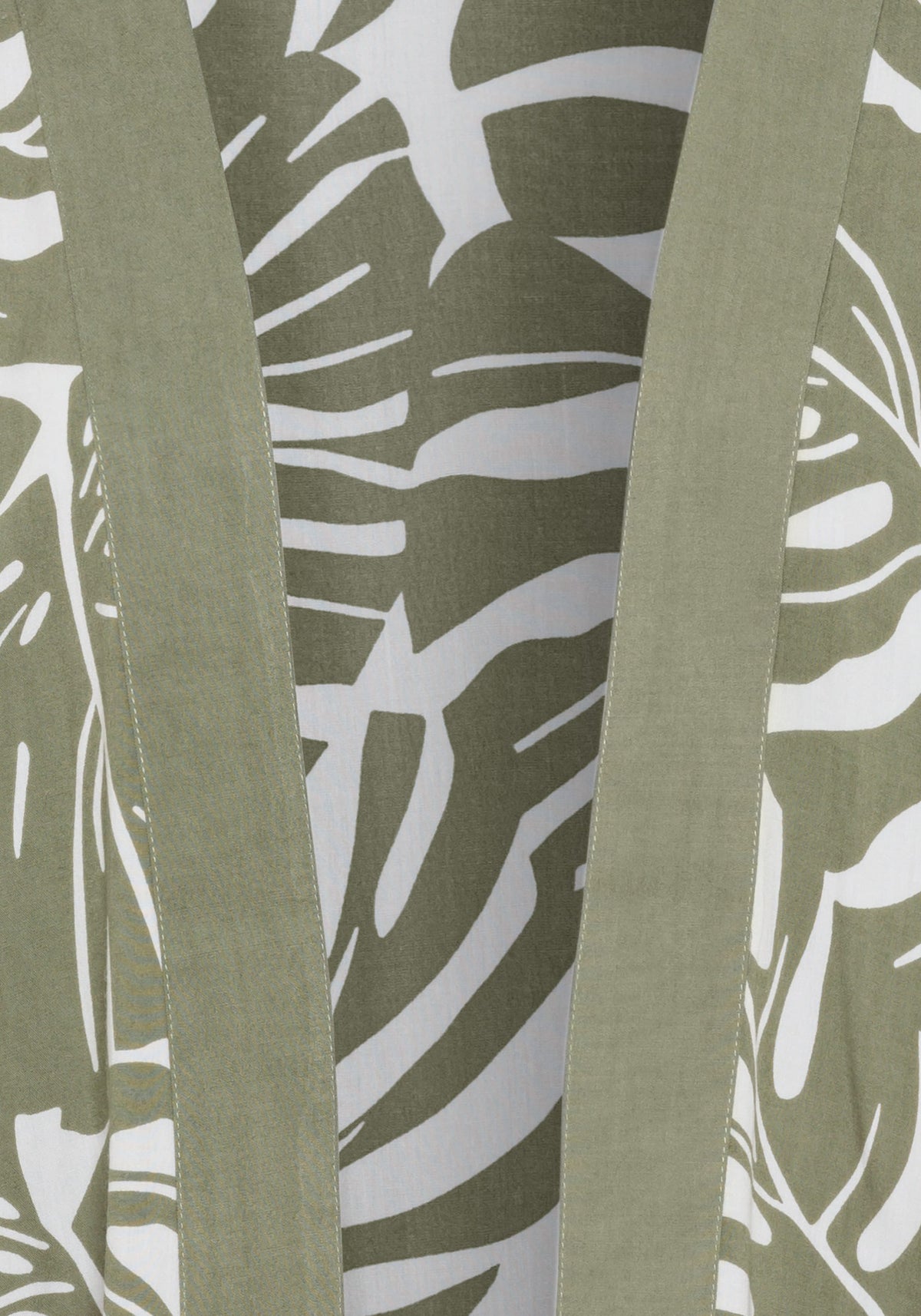 Leaf Print Lightweight Kimono
