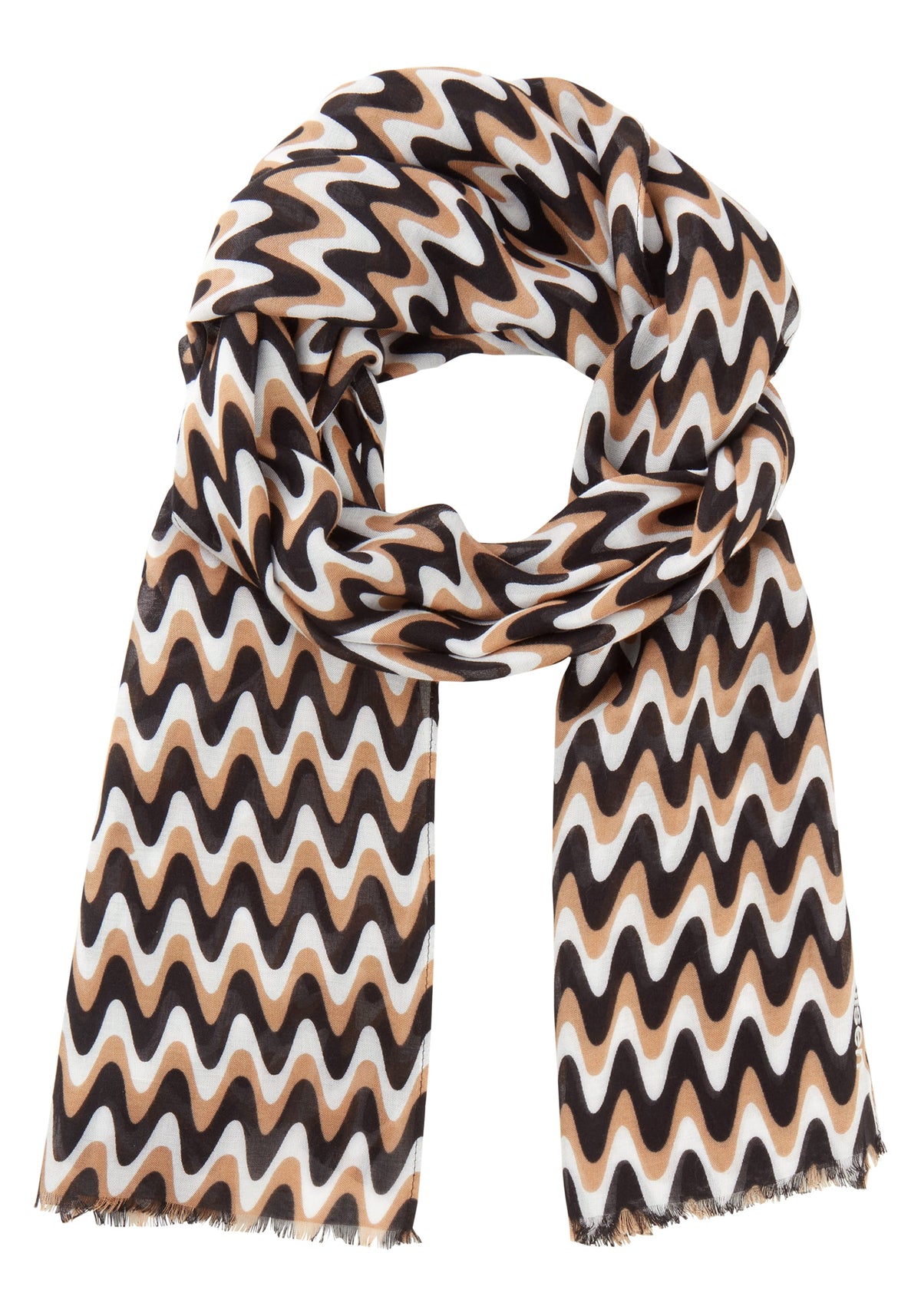 Waved Striped Scarf