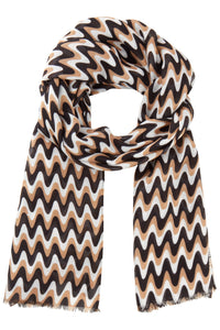 Foulard rayé ondulé
