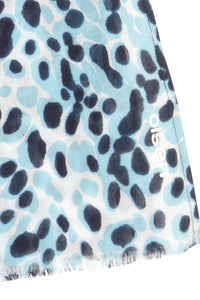 Robe tunique moderne à imprimé animalier