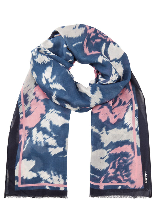 Foulard floral abstrait