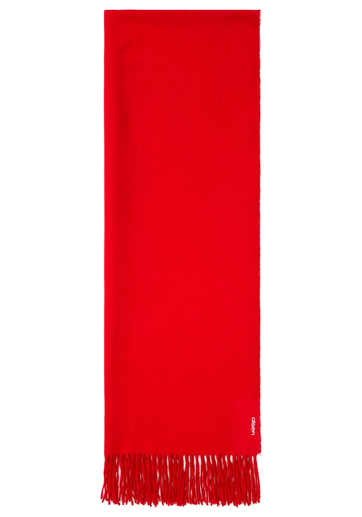 Écharpe de couverture solide avec franges