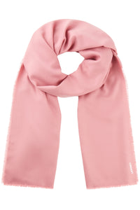 Foulard solide avec bordure à bords effilochés