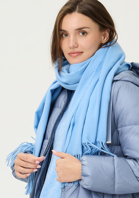 Echarpe solide avec franges