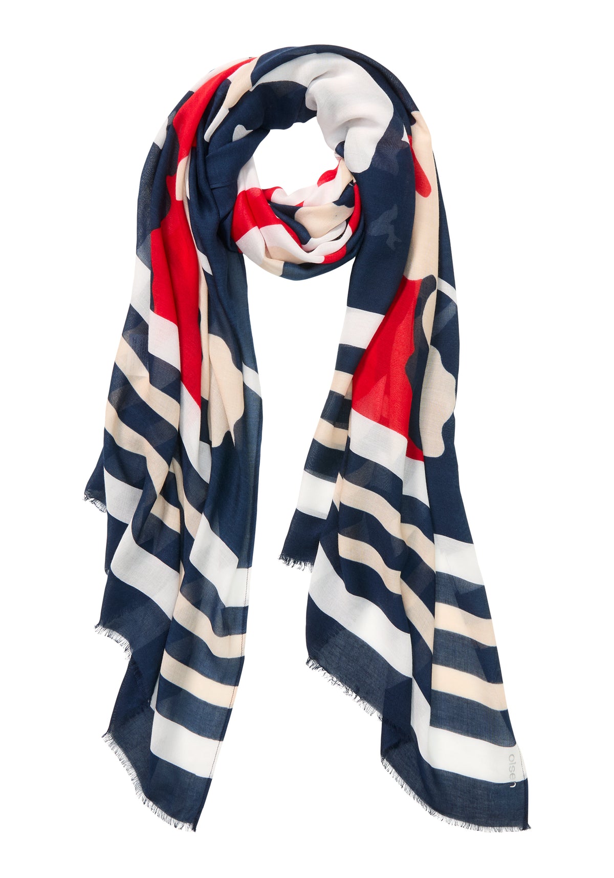 Abstract Camo & Stripe Scarf