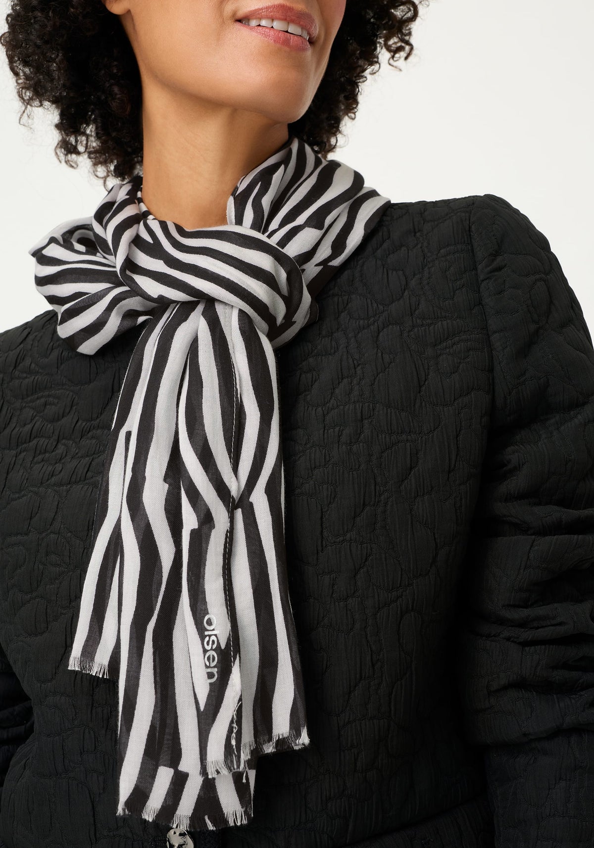 Modern Zebra Scarf